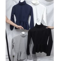 é peprum high neck（4color）