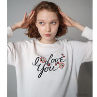 ＜Mickey & Minnie＞  I LOVE YOU sweat
