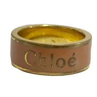 Chloé logo design ring pink