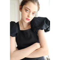 Eé rib balloon tops black