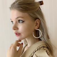 pearl hoop earrings
