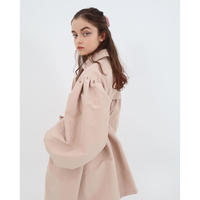 arm volume mini trench coat baby pink