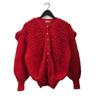 gold studs design knit cardigan