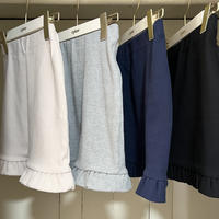 rib tight frill skirt （4color）