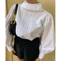 classical high neck lace blouse
