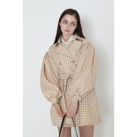 arm volume mini trench coat check