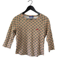 Burberry check design long tee
