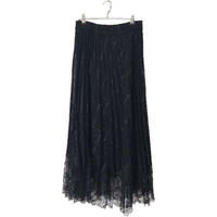 lace pleats skirt