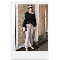 vell design knit pant beige