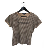 Burberry  check logo tee