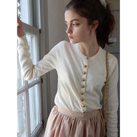 é button spring cardigan ivory