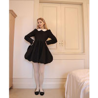 Jacquard balloon onepiece