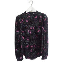 shoulder volume flower blouse
