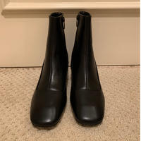 square toe khitōn heal short boots black