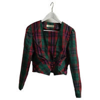 check design 2way blouse