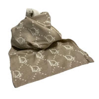 Dior logo design muffler beige