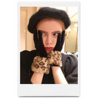 leopard fur globe