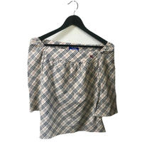 Burberry check square blouse