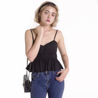 peplum design camisole