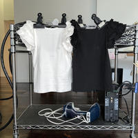 é back open frill tops（2color）