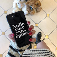 Nulle rose sans épine iPhone case black