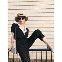mannish dot rompers