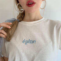 épine embroidery tee Yoghurt