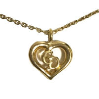 Dior logo Heart gold necklace(No.3182)