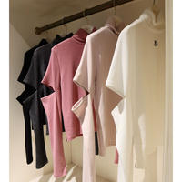 Eé arm cut high neck （5color）
