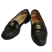 CHANEL coco buckle Loafer black