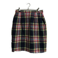 tweed  check mini skirt