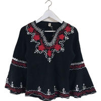 cord design bell sleeve tops