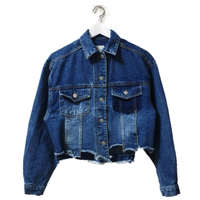cut off denim jacket