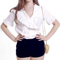 fril white blouse