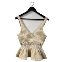 frill knit camisole