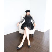 corset sheer skirt onepiece black