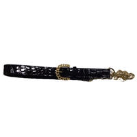 chain leather belt