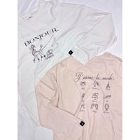 ＜Disney Marie＞Bonjour long TEE（2color）