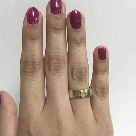 Chloé logo ring royal blue