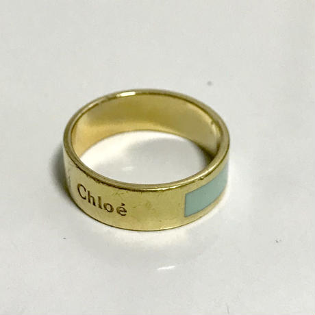 Chloé logo ring royal blue