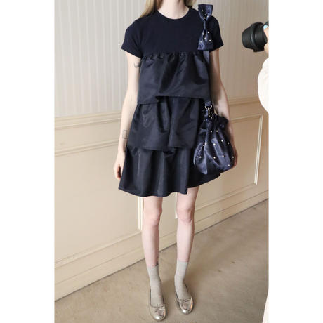 é tee frill onepiece navy