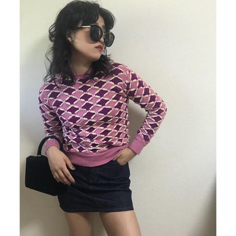 Dior design pink knit