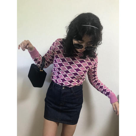 Dior design pink knit