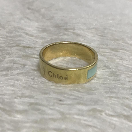 Chloé logo ring royal blue