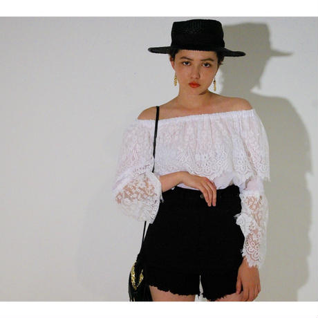 double fringe short pants