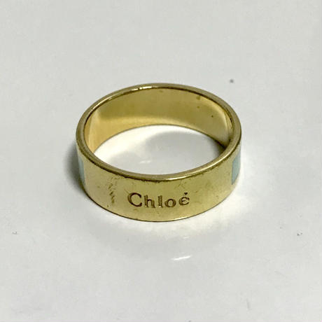 Chloé logo ring royal blue