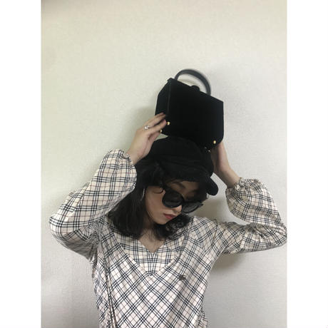 Burberry check V neck  tops