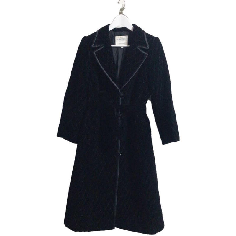 velour quilting coat
