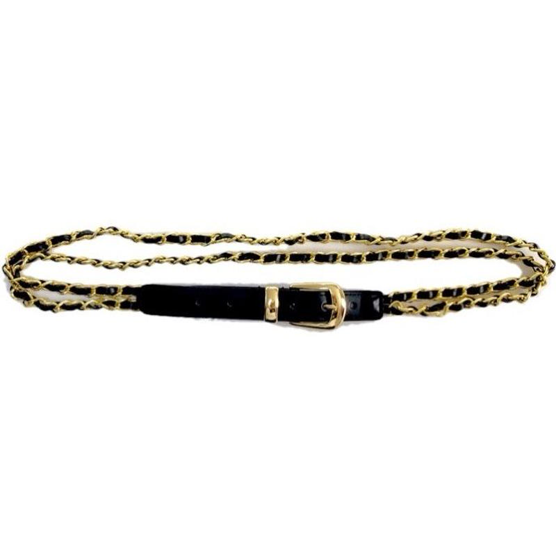 2chain leather belt