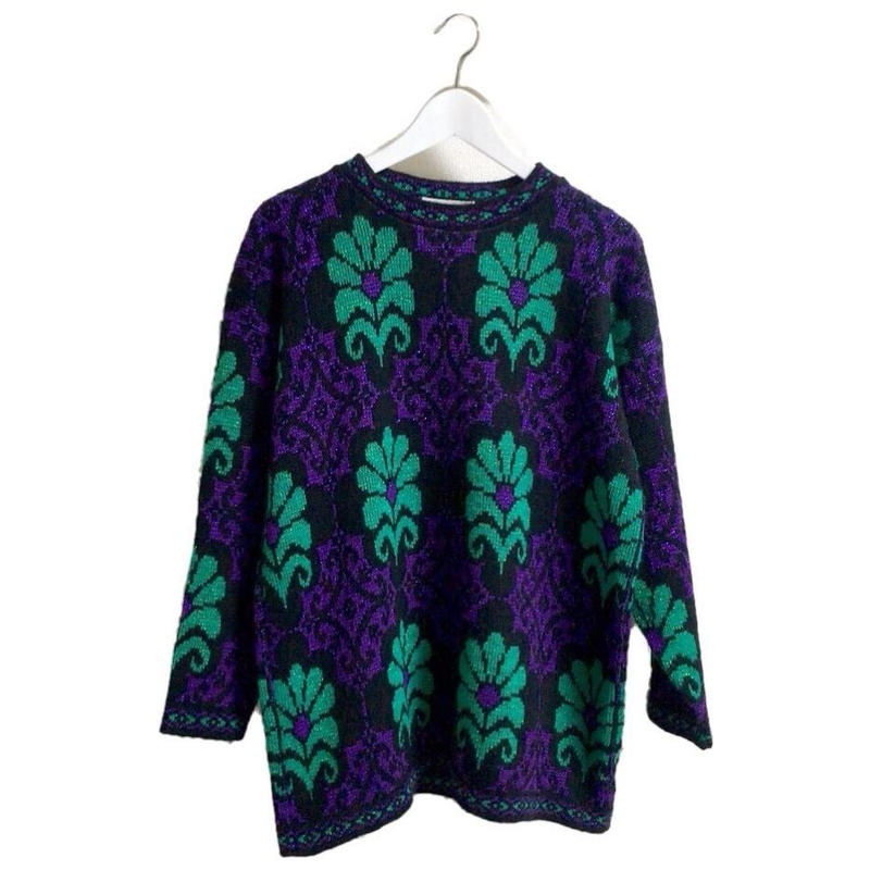 flower design knit